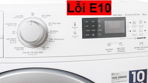 Mã lỗi E10 máy rửa bát Electrolux